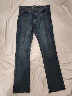 Men's Boot Cut Jeans in Dark Blue — Classic Fit